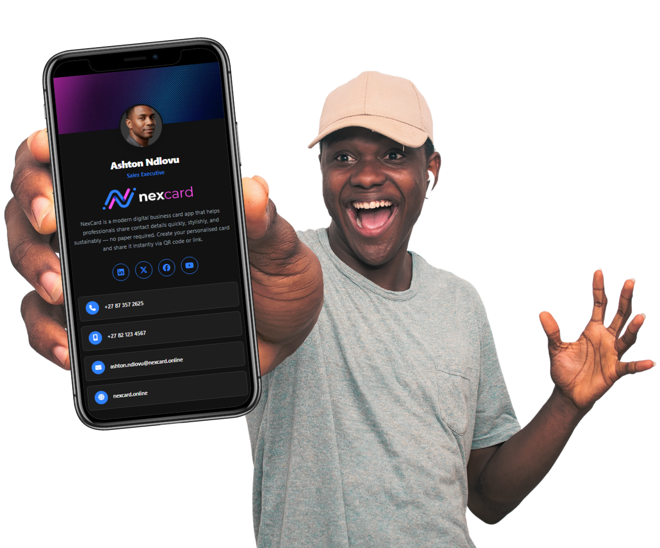 NexCard digital business card preview